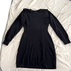 H&M black sweatshirt type dress, size XS but fits a Small too!